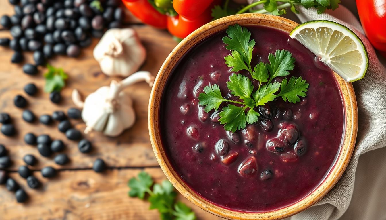 purple black bean soup recipe