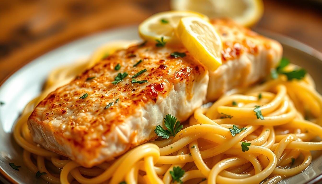 Creamy Salmon Piccata with Lemon