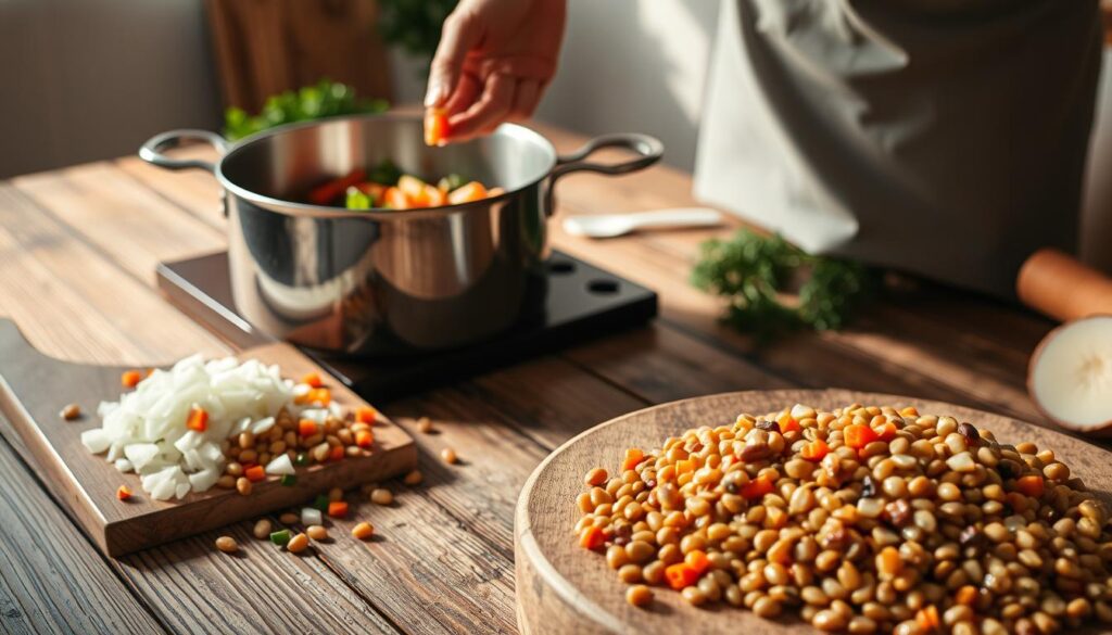 Easy Lentil Soup Preparation Easy Lentil Soup Preparation
