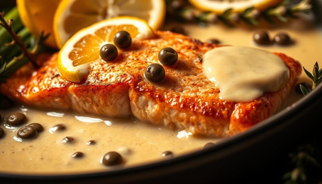 Salmon With Lemon Caper Cream Sauce Salmon With Lemon Caper Cream Sauce