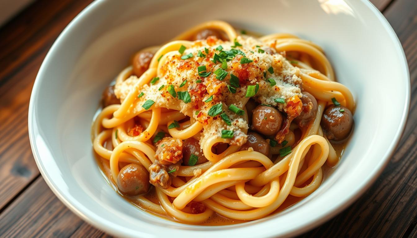french onion pasta